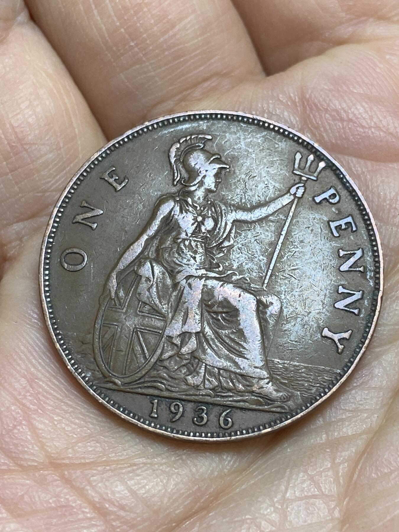 2026年第十四场(总第一百八十三场）外国好品散币场(免佣金) 英国🇬🇧1936年1便士(乔治五世逝世年，第三版关门年)