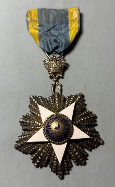 盛世勋华——号角文化勋章邮票专场拍卖第301期 - 埃及骑士级尼罗河勋章 银制 珠宝商定制版本 总重60克，超大超厚重