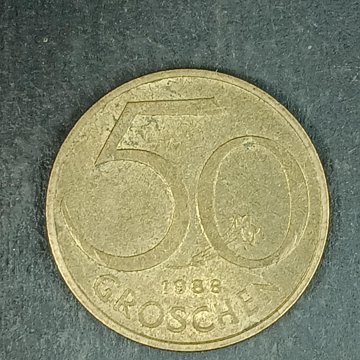 逸泉钱币2026第十五场世界钱币纪念币纸钞A883-1213A 959 奥地利50格罗申铜币