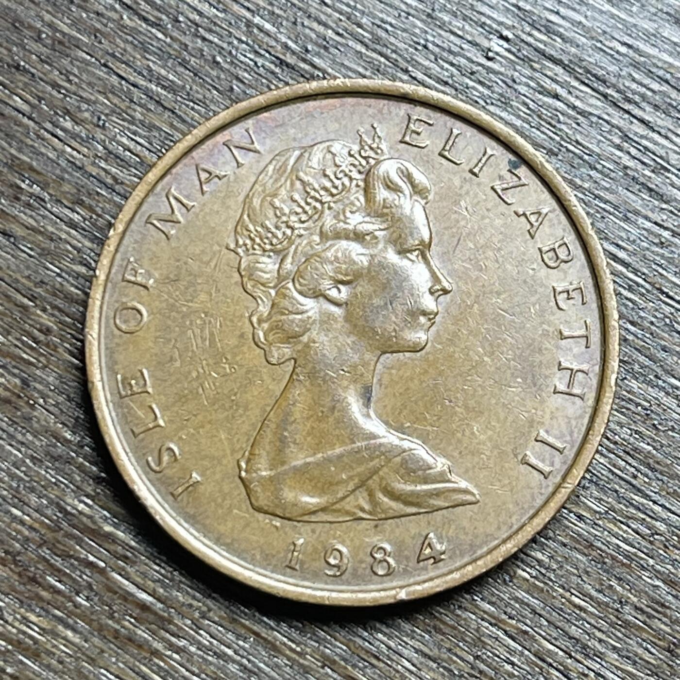 【铜匠收藏】★第140加场★精品老铜币 硬币专场 不寄存，200包邮。不满200元，支付5元运费。《接受代拍 代送NGC评级》 2【无寄存】1984 马恩岛 2便士 铜币