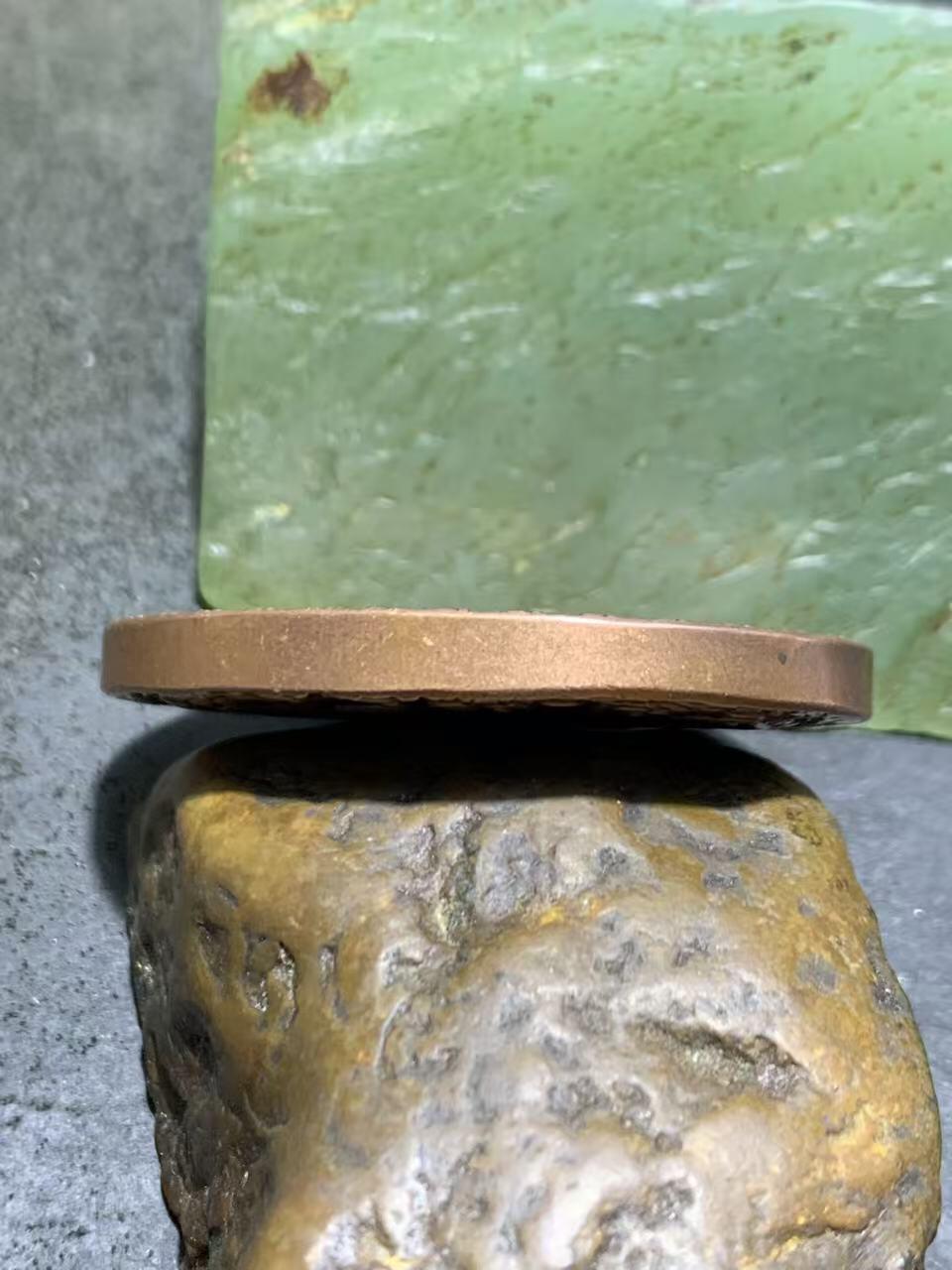 精美紫铜地藏王护身牌一个