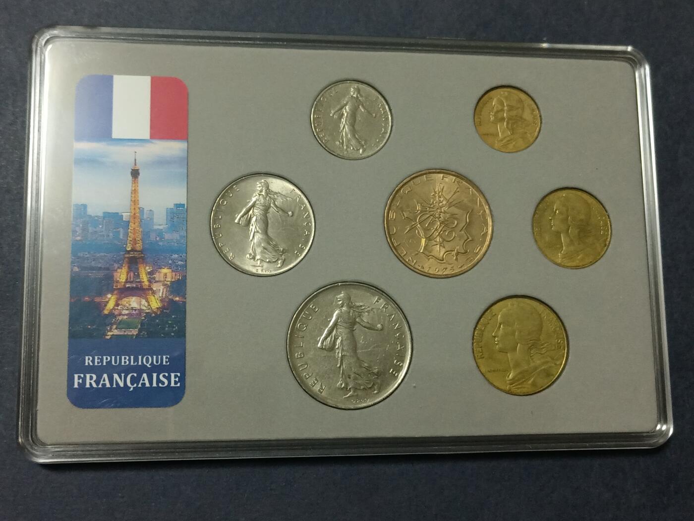 【游宝包邮场】乙巳蛇年第111期 周六集拍 法国 1975年 套币