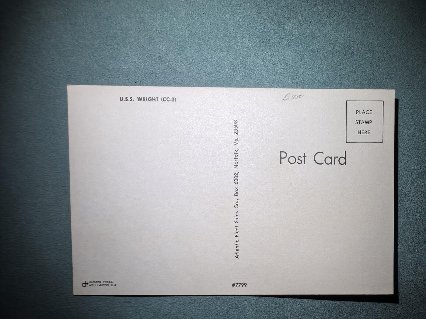 盛世勋华——号角文化勋章邮票专场拍卖第301期 美国冷战时期军舰专题明信片 莱特号指挥舰（CC-2）