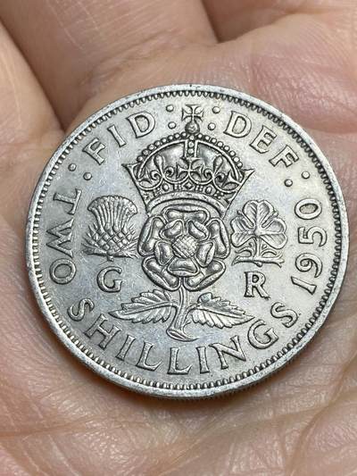2026年第十四场(总第一百八十三场）外国好品散币场(免佣金) - 英国🇬🇧1950年2先令(乔治六世第二版)