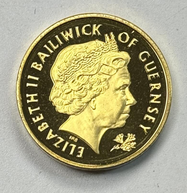 S&S Numismatic世界钱币-拍卖 第119期  格恩西岛2000年 千禧年 1英镑精制镀金纪念银币 7.5克925银