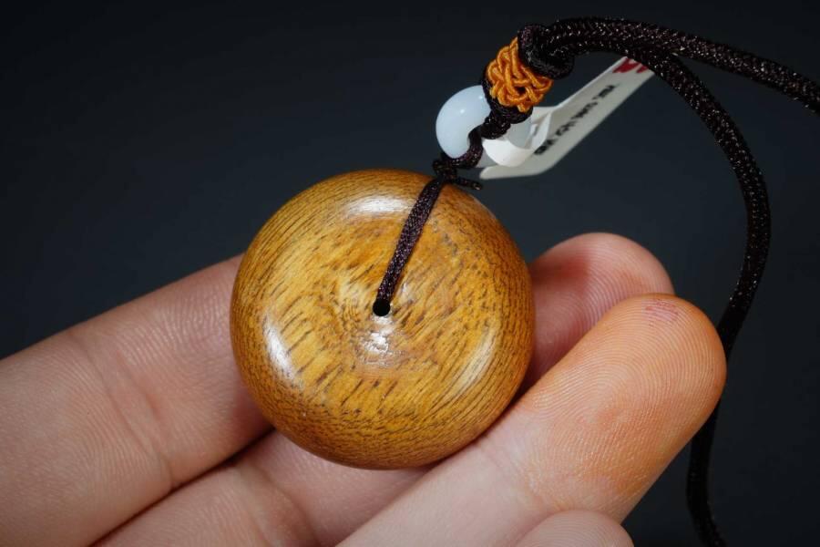 上海都达杂项专场十七（全场包邮） 天然黄油格沉香圆满平安扣 附鉴定证书87-228