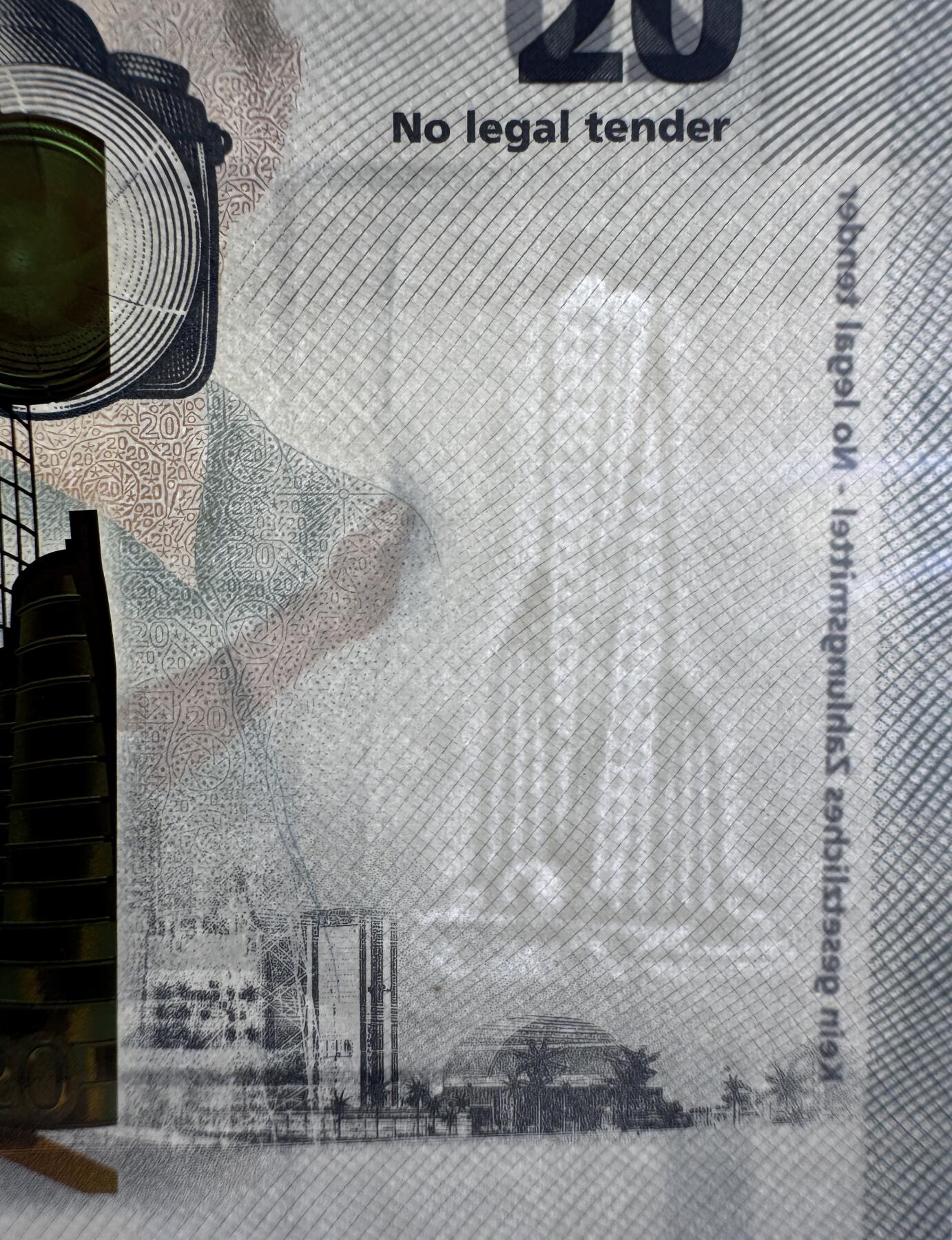 2026第2场（总第229期）：精品测试钞、连体钞综合场 路易森塔尔 JUMP系列RollingStar® LEAD“照相”20面值测试钞UNC