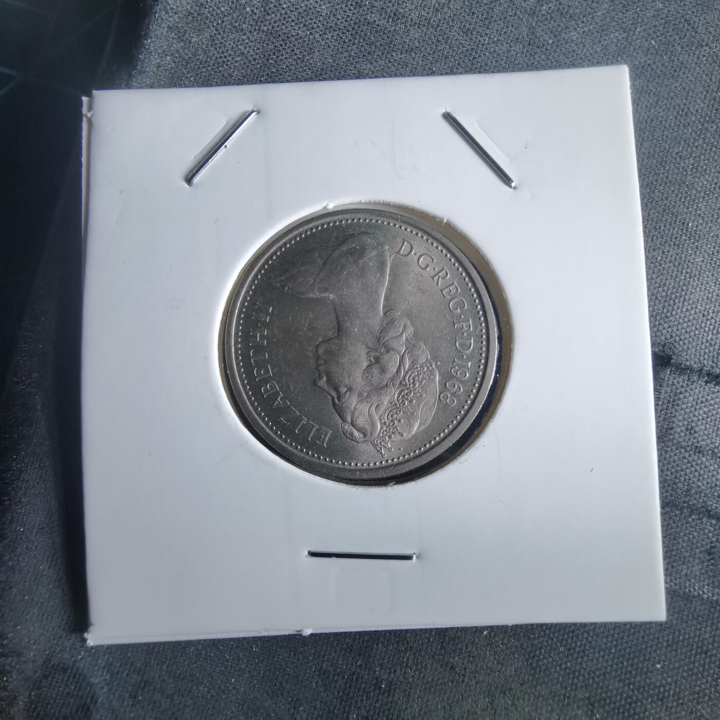 沼泽如烟--第972场 英国1968年5便士