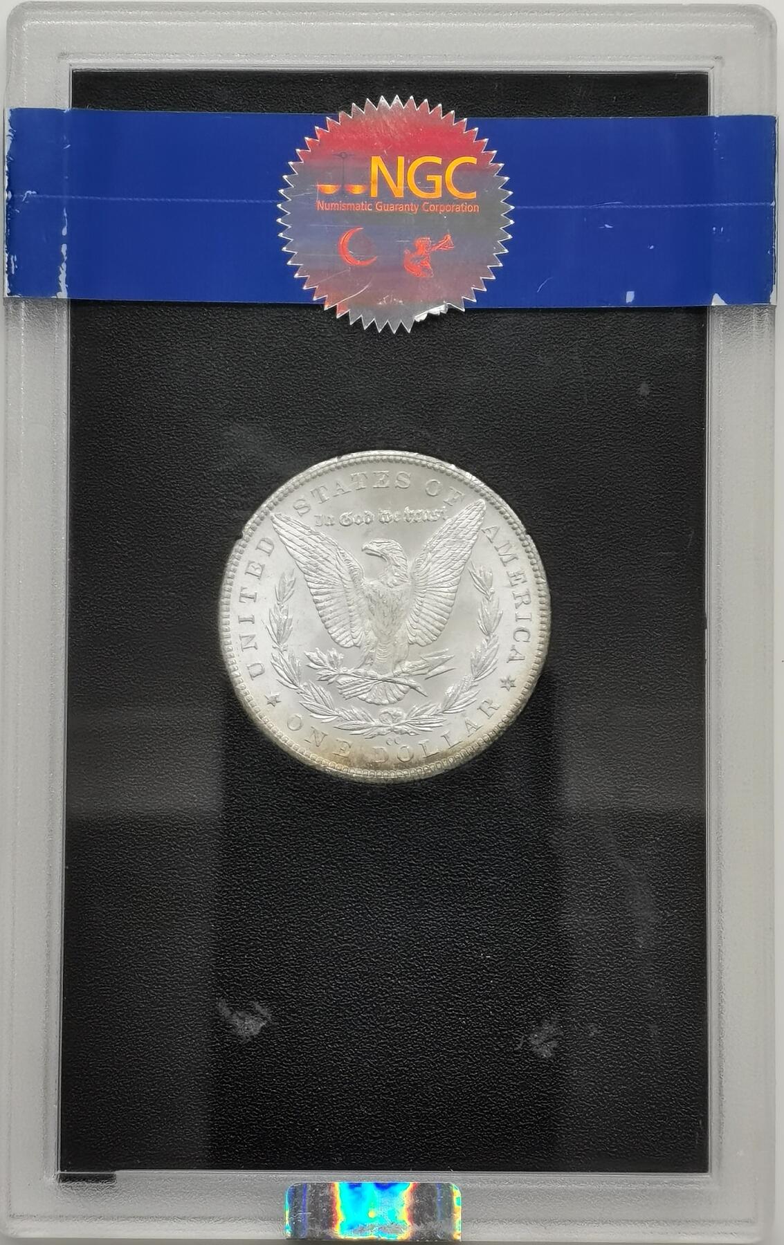 博洋堂世界钱币拍卖第158期（全场包邮） NGC MS65+ 美国1884年CC版摩根大银币，稀少卡森厂，GSA大封装，收藏级高分