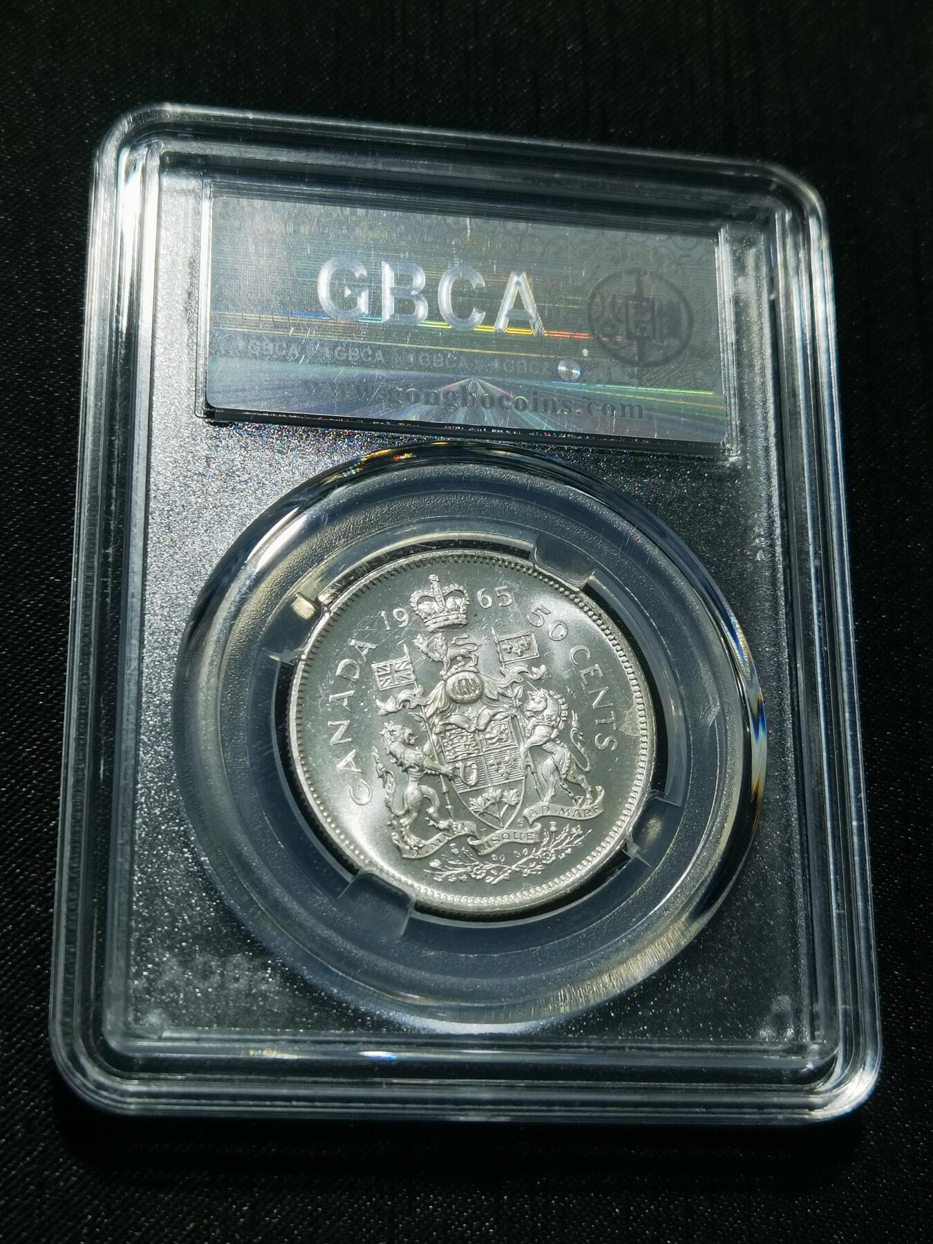 天下钱庄专场欢迎参拍 加拿大伊丽莎白半圆银币