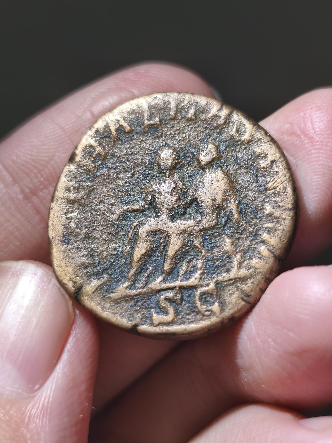 星盘世界钱币一月三十一日古典币专场 罗马帝国 公元247–249年 菲利普二世 赛斯特提大铜币，249年在罗马厂打制