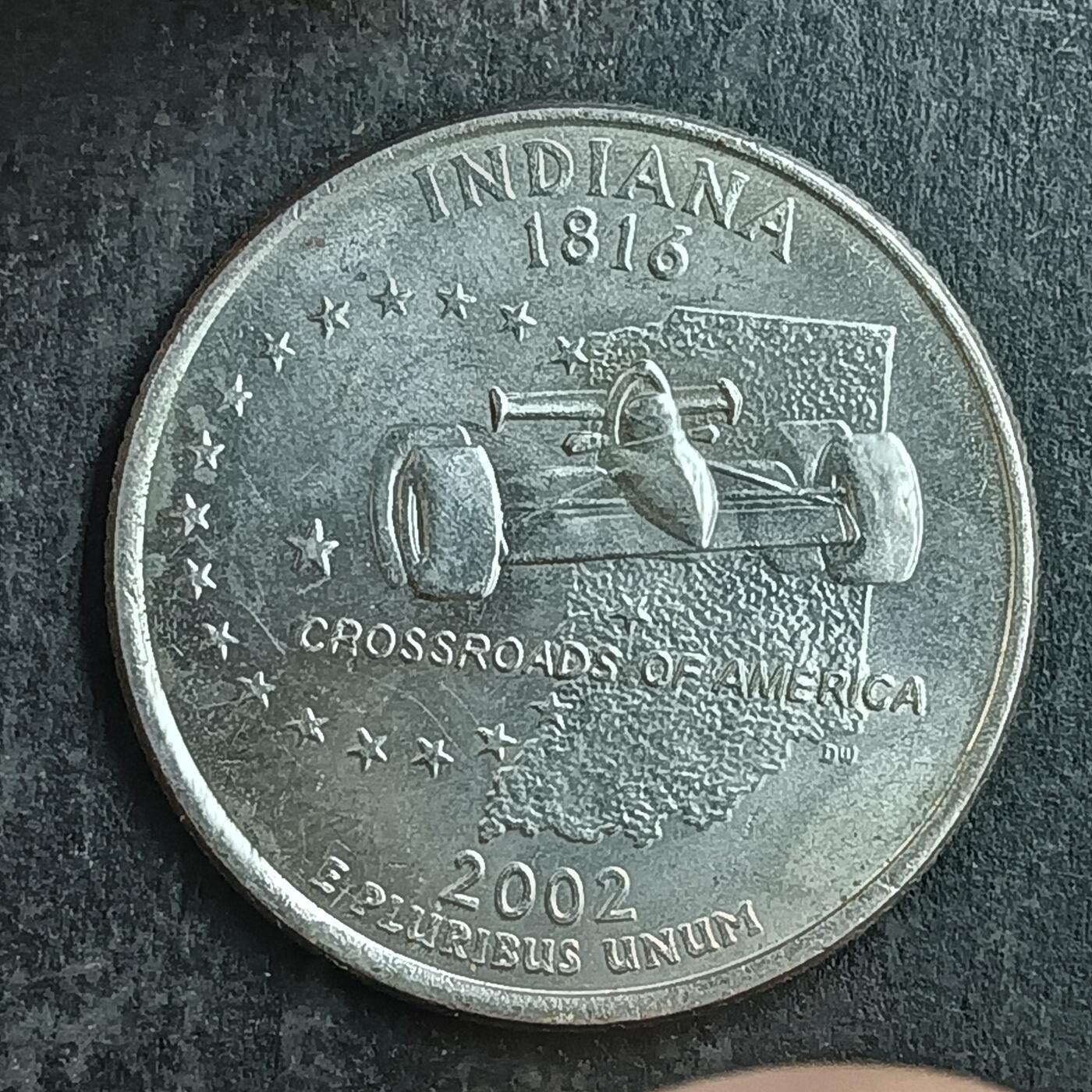 逸泉钱币2026第十五场世界钱币纪念币纸钞A883-1213A 1050 美国25美分洲币印第安纳州纪念币