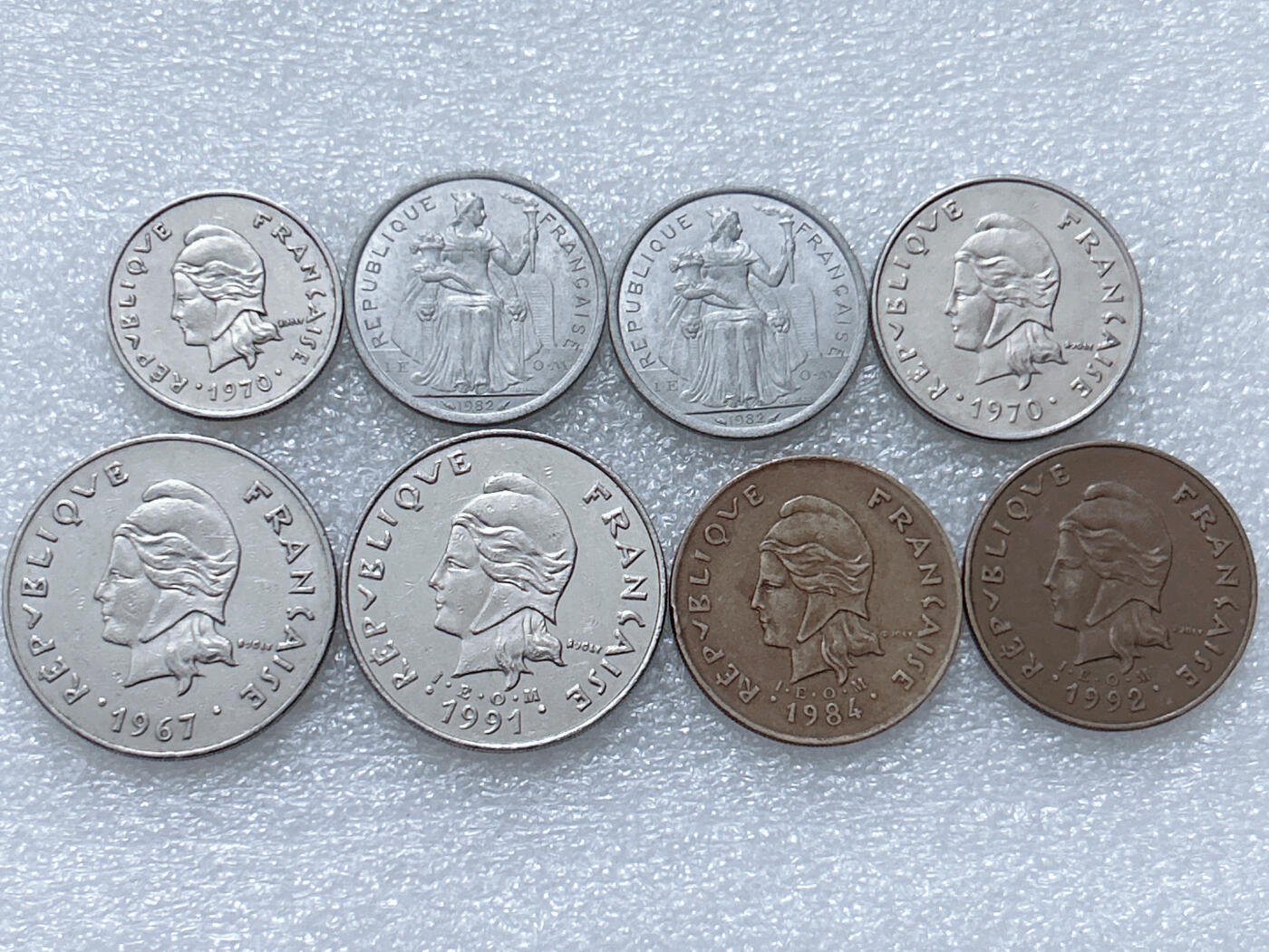 第一海外回流一元起拍收藏 散集专场  第295期 法属新喀里多尼亚硬币🇳🇨8枚