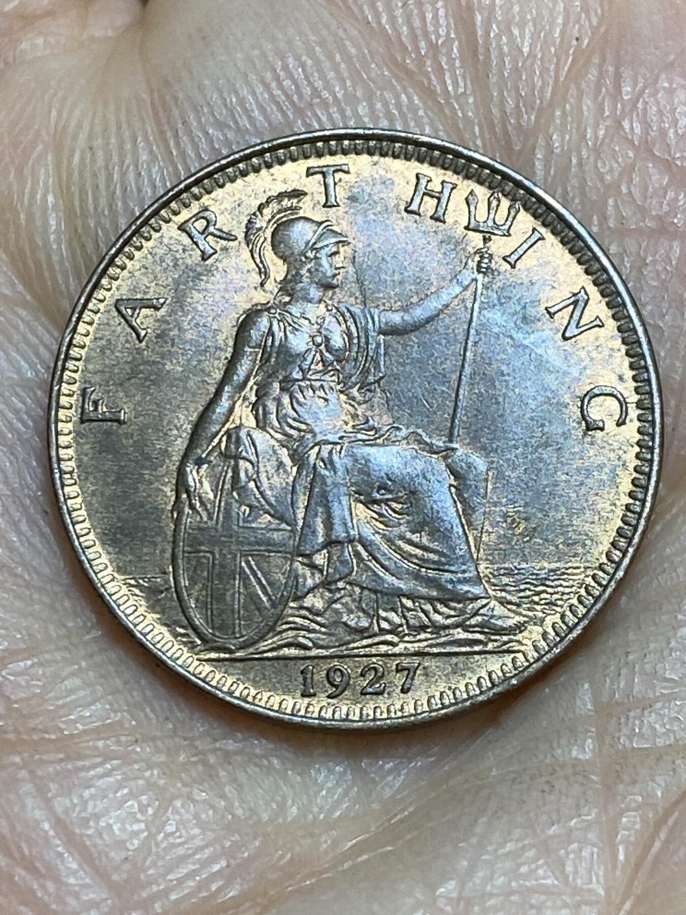 2026年第十四场(总第一百八十三场）外国好品散币场(免佣金) 英国🇬🇧1927年1法新(乔治五世第三版)