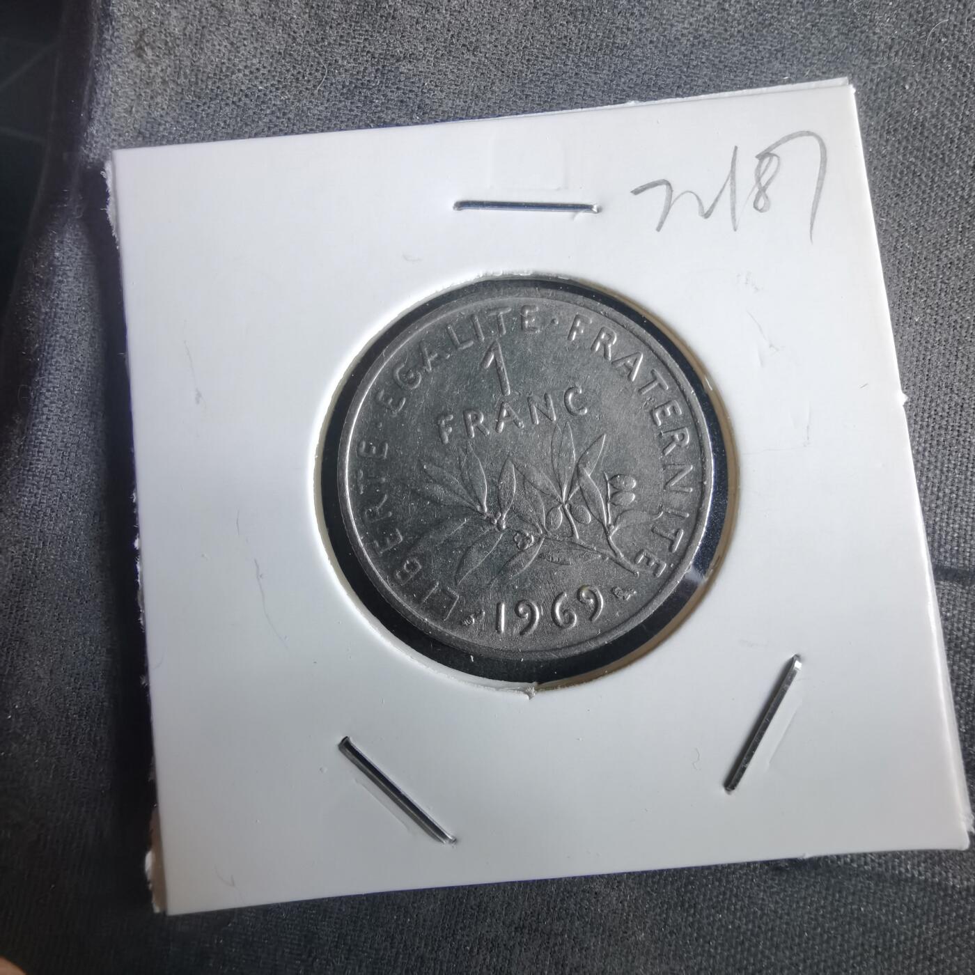 沼泽如烟--第972场 法国1969年1法郎