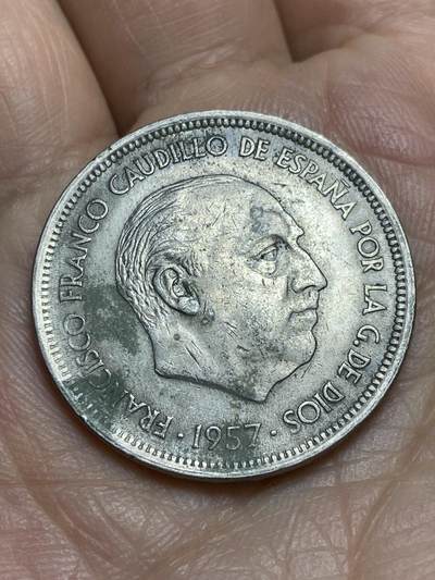 2026年第十四场(总第一百八十三场）外国好品散币场(免佣金) - 西班牙🇪🇸1957(58)年50比塞塔(弗朗哥执政时期)