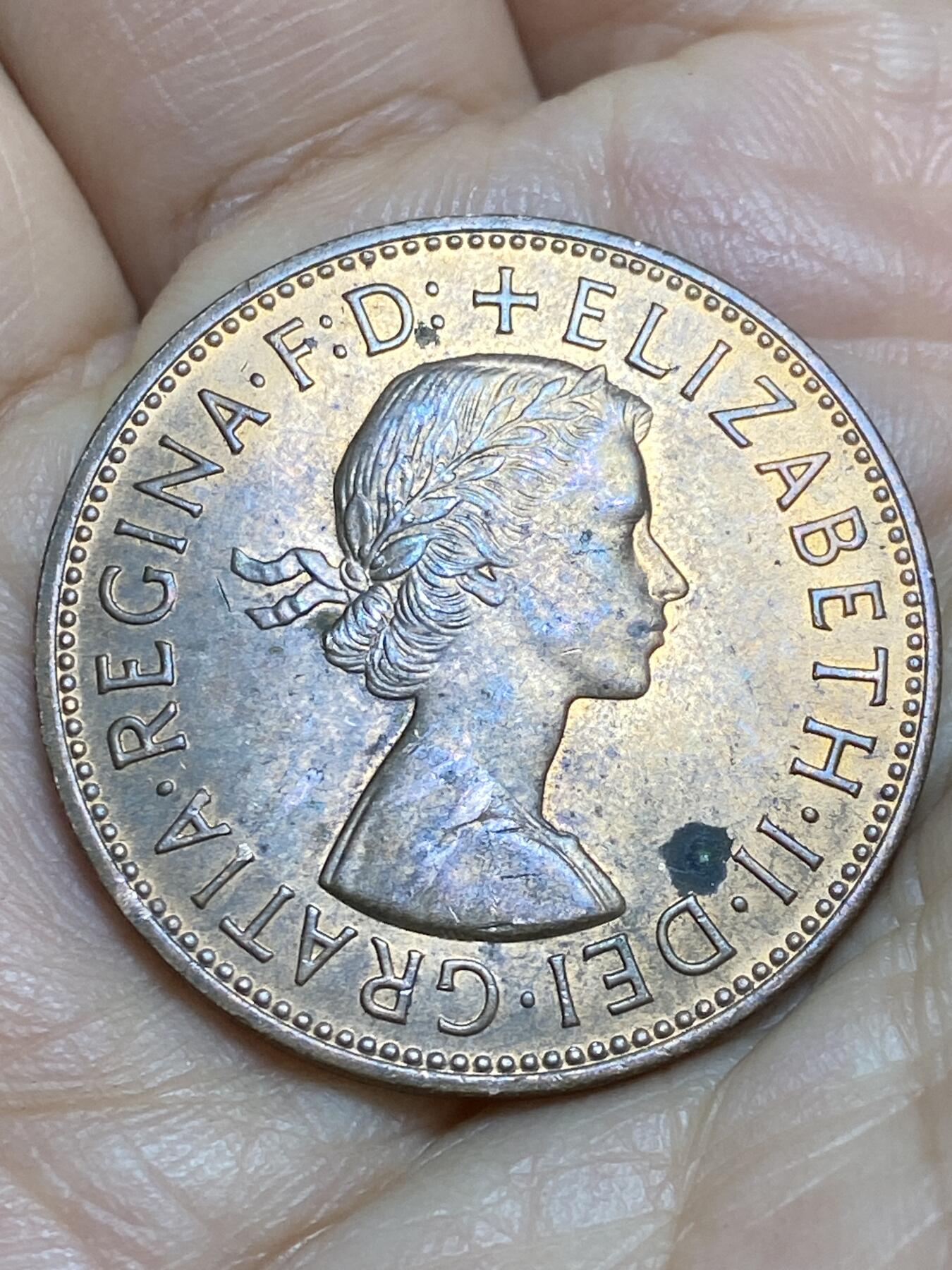 2026年第十四场(总第一百八十三场）外国好品散币场(免佣金) 原光好品–英国🇬🇧1967年1便士(伊丽莎白二世青年桂冠第二版，普制币关门年)