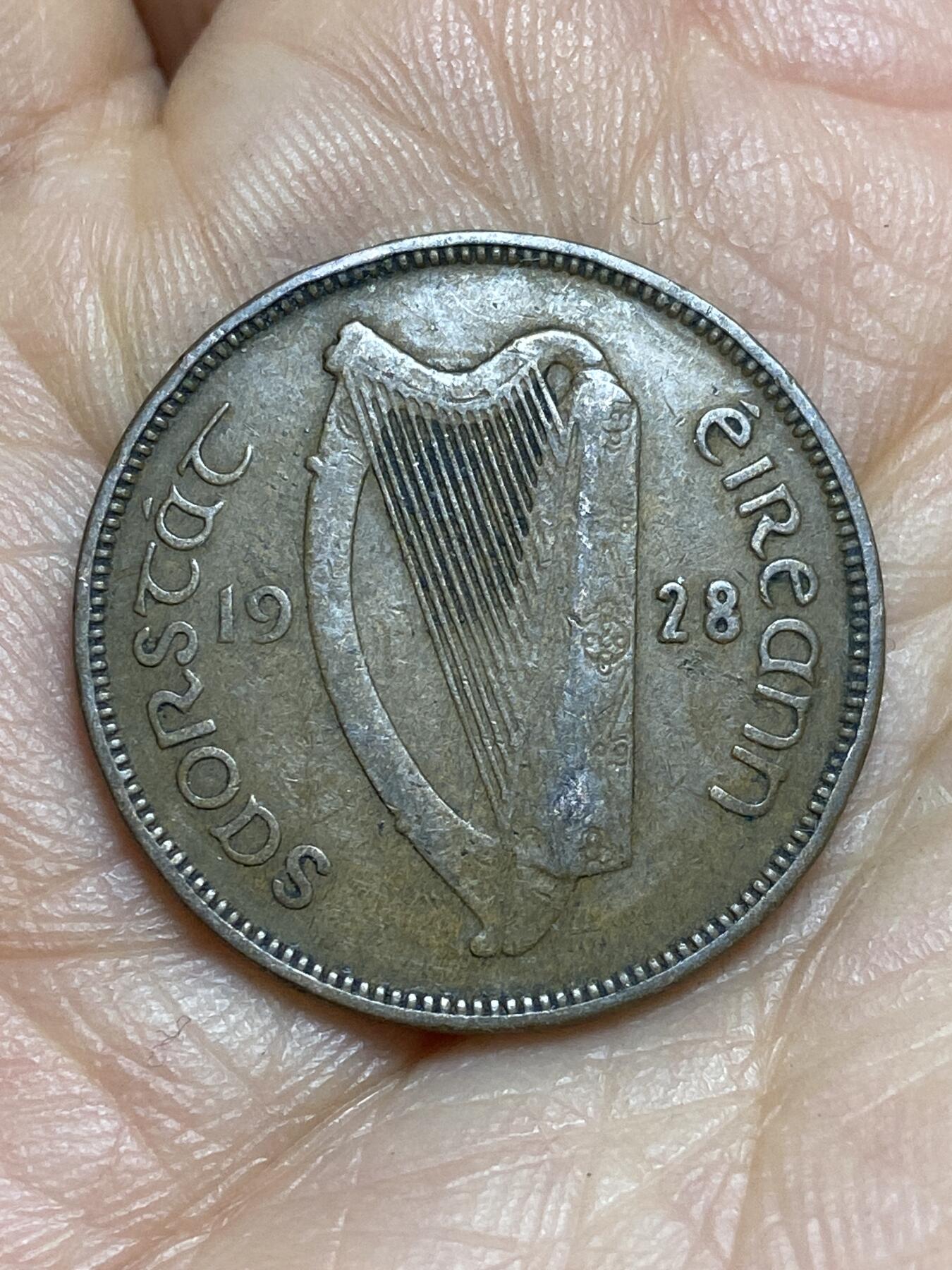 2026年第十四场(总第一百八十三场）外国好品散币场(免佣金) 爱尔兰1928年1/2便士(英辖自由邦时期，首发年)