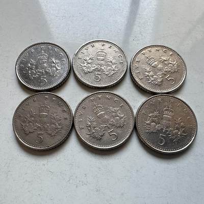 🌹外币初藏🌹🐯2026年第11场  每周二四六晚8️⃣点 接代拍 - 英国五便士六枚