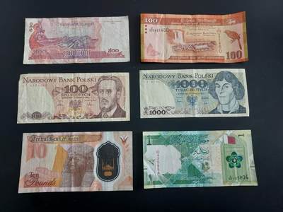 博彦收藏   1月28日 8点 钱币专场 全场包邮 - 波兰等外国纸币6张 流通品