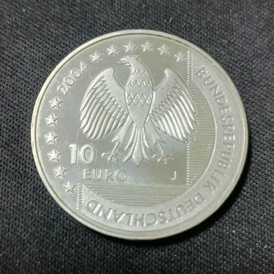 【游宝包邮场】乙巳蛇年第111期 周六集拍 - 德国-10欧元银币【2004年 925银 18.0克】