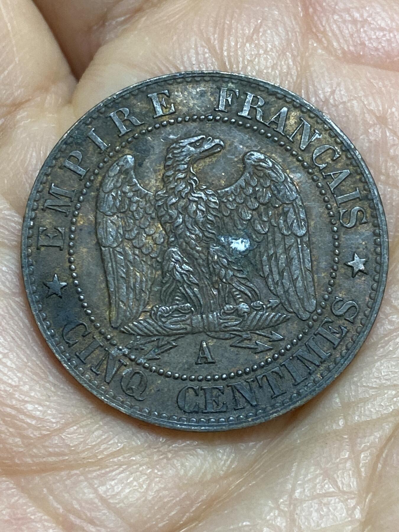 2026年第十四场(总第一百八十三场）外国好品散币场(免佣金) 少见好品–法兰西第二帝国1862年5生丁(拿破仑三世第二版，A标巴黎造)