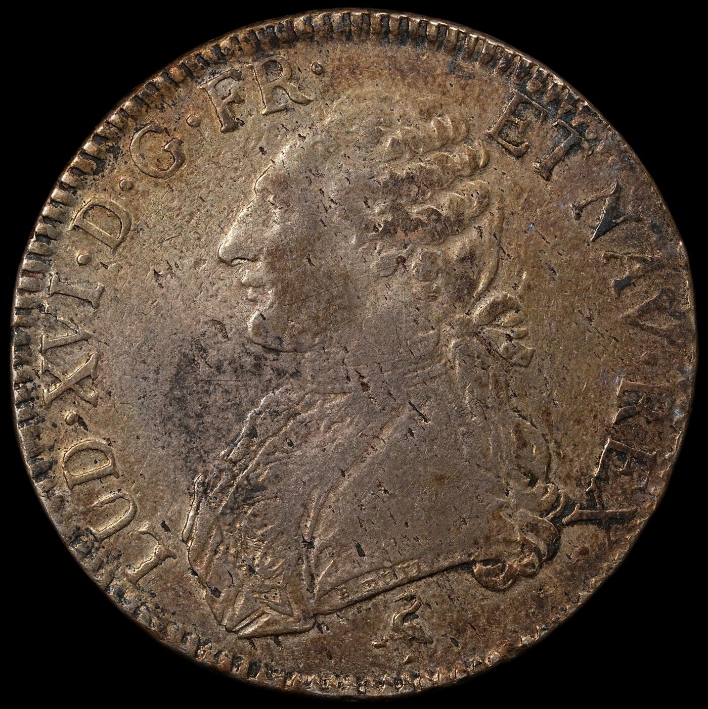 修遠堂世界钱币第102期 1774年法国1埃居大银币，29.14g