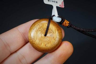 上海都达杂项专场六（全场包邮） 天然黄油格沉香圆满平安扣 附鉴定证书87-228