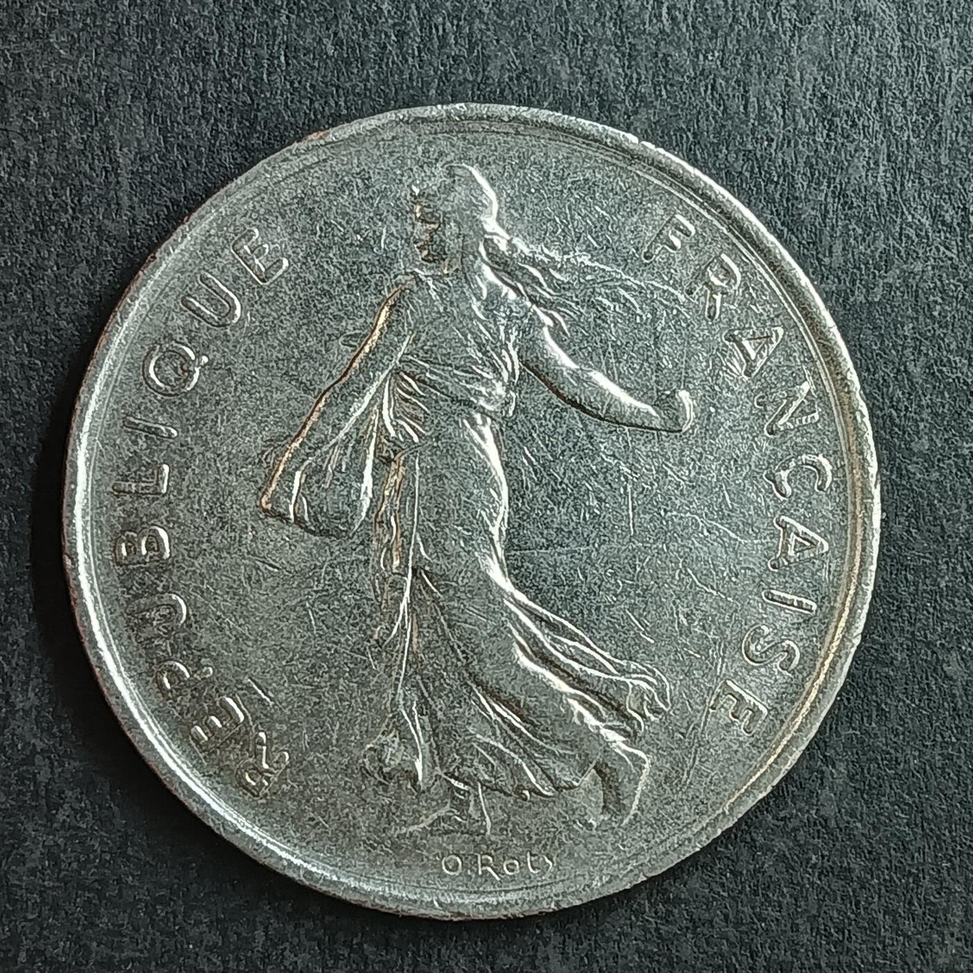 逸泉钱币2026第十五场世界钱币纪念币纸钞A883-1213A 1032 法国无5法郎播种少女