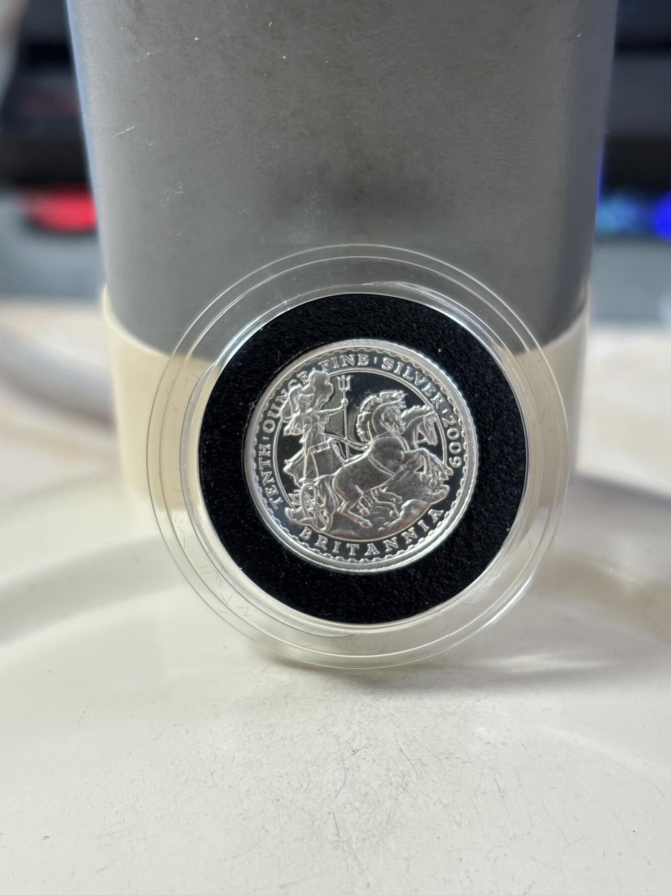 第189期拍卖 英国2009年不列颠尼亚女神投资精制纪念银币4枚，958银，32.5克/16.22克/8.11克/3.24克，发行2500套