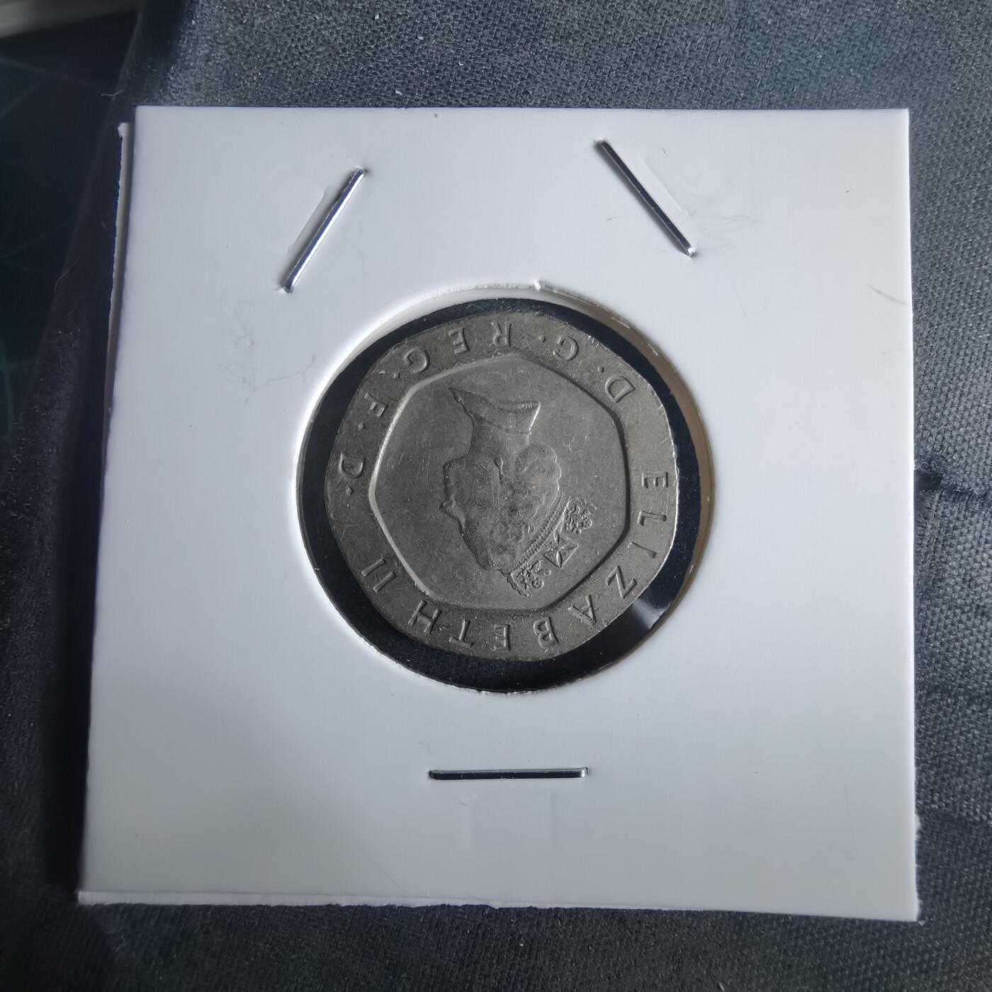 沼泽如烟--第972场 英国1987年20便士