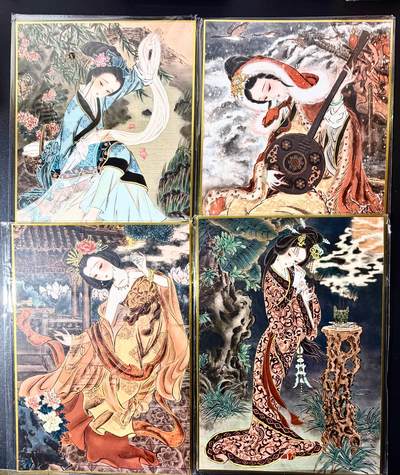 NO.22 好又多金牌大场，年前倒数第3期！每周一站式配齐，方便凑单！（周6晚9点截拍，卖家送拍0抽成！） - 【亲签色纸】山河潮玩 华夏惊鸿录 心染亲签 四大美女 A4色纸