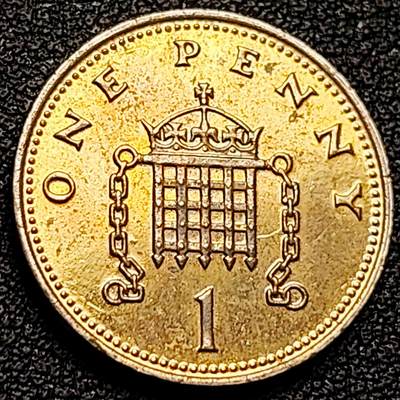 泉币菌-第174场- 精品福利场 - 英国1便士铜币 女王 20毫米