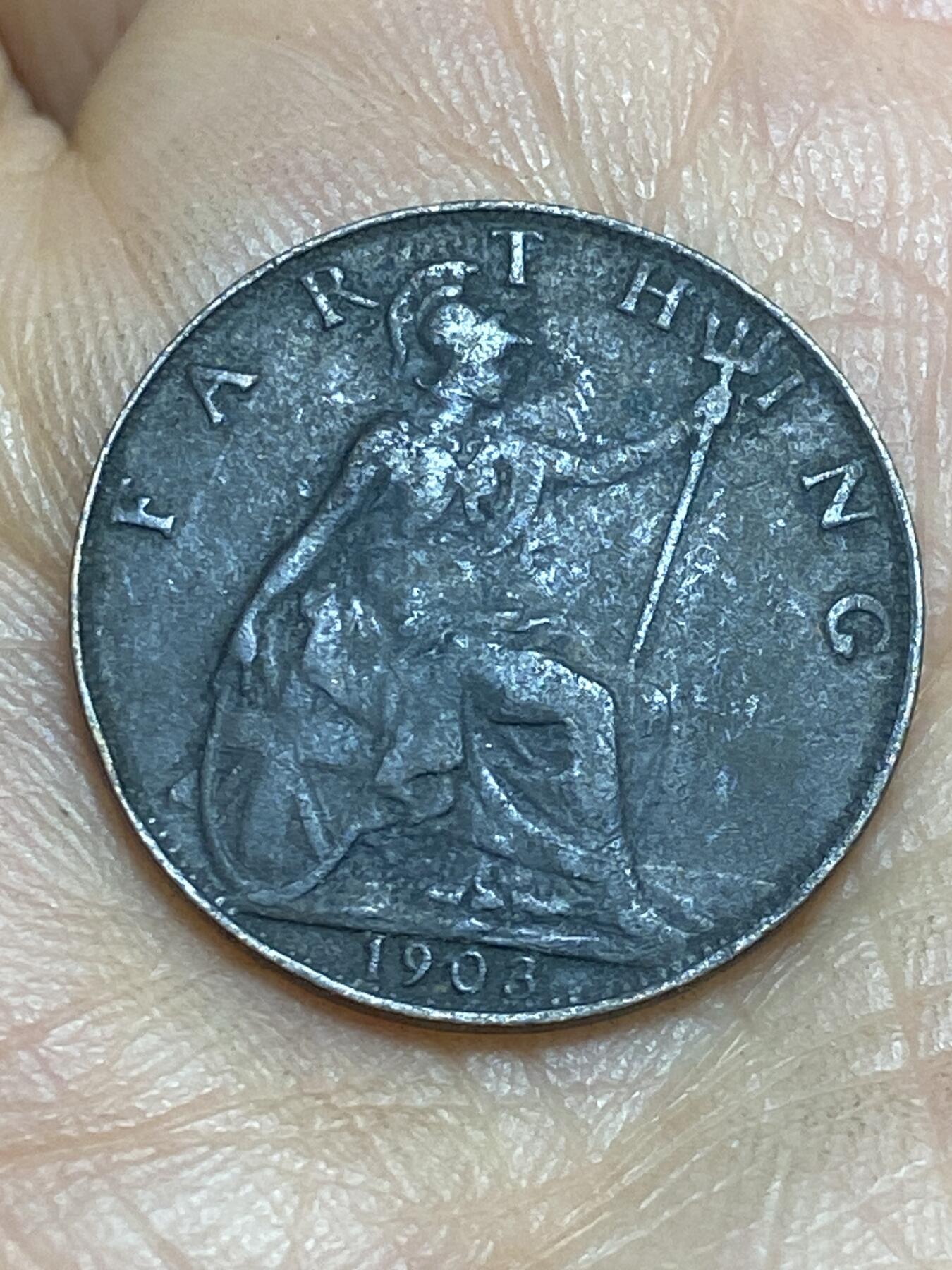 2026年第十四场(总第一百八十三场）外国好品散币场(免佣金) 英国🇬🇧1903年1法新(爱德华七世时期)