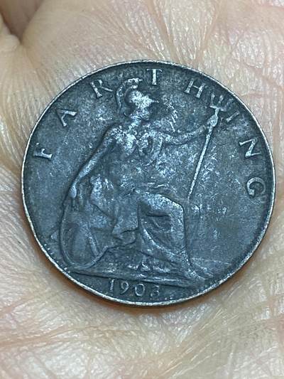 2026年第十四场(总第一百八十三场）外国好品散币场(免佣金) - 英国🇬🇧1903年1法新(爱德华七世时期)