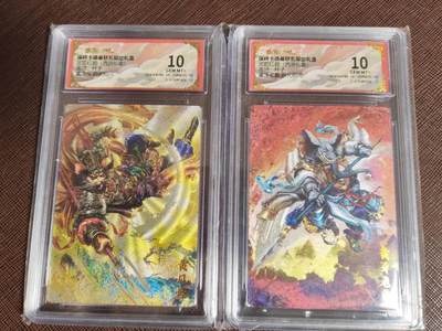 阳大大卡牌拍卖第95期（持续收拍品，周五晚上九点截拍，进群福利早知道） - 保粹卡德曼联名限定礼盒武韵红颜（西游3）杆子绘黄风怪&黄牙老象 一对儿 折光粗闪评级卡砖 均是10G