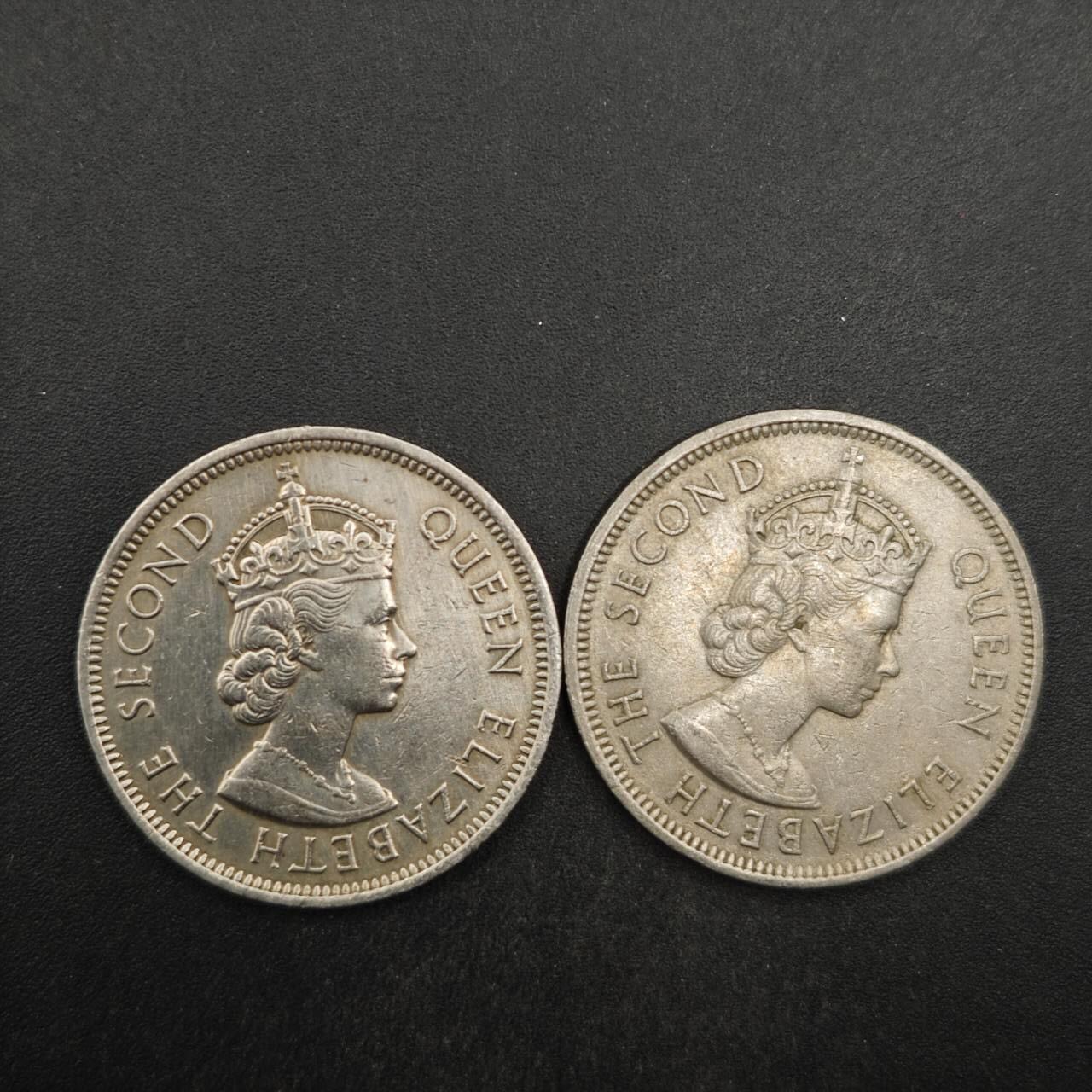 【淘币小摊】限时拍第八百五十三拍  散币银币场  满百包邮可预留两周  周一统一发货  香港1971年壹圆2枚