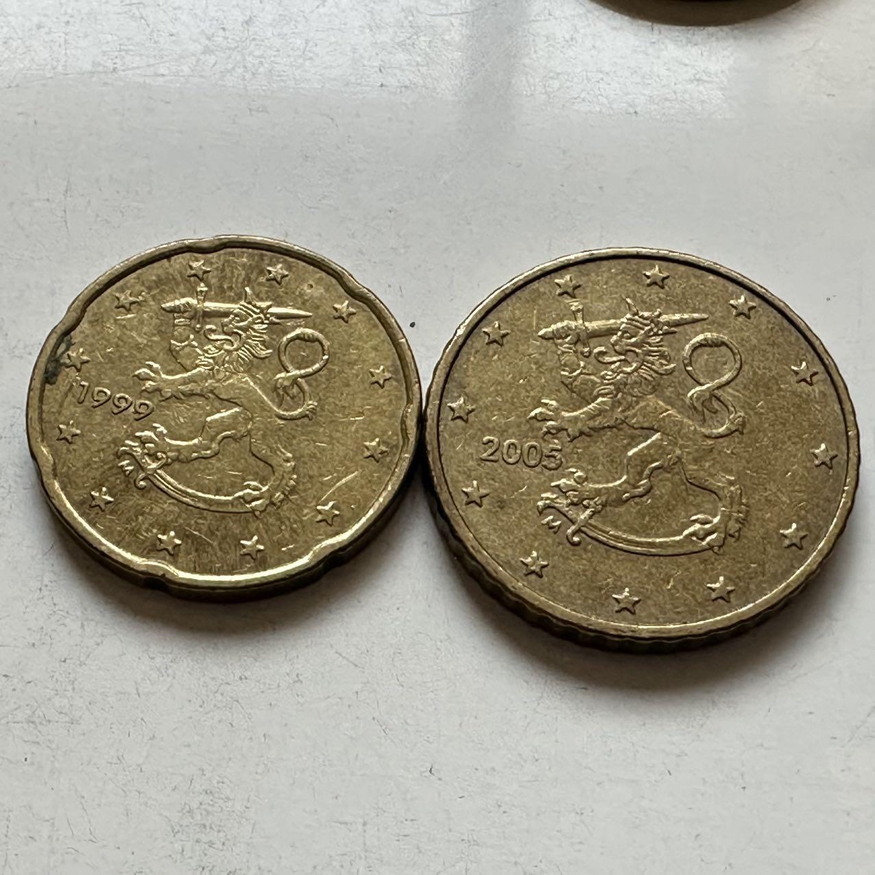 🌹外币初藏🌹🐯2026年第11场  每周二四六晚8️⃣点 接代拍 芬兰20/50欧分