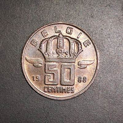 2026C2逸泉钱币C2世界各国纸钞钱币纪念币专场第七场C2 1-420 - 74比利时50分硬币