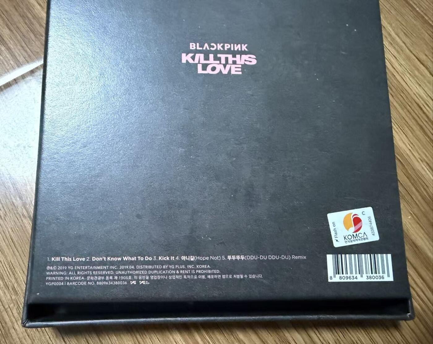 零元拍：杀死这份爱！！！！BLACK PINK亲签粉墨专辑《KILL THIS LOVE》黑版！幻彩防伪特殊笔所签，不同光线下呈现7种活彩！