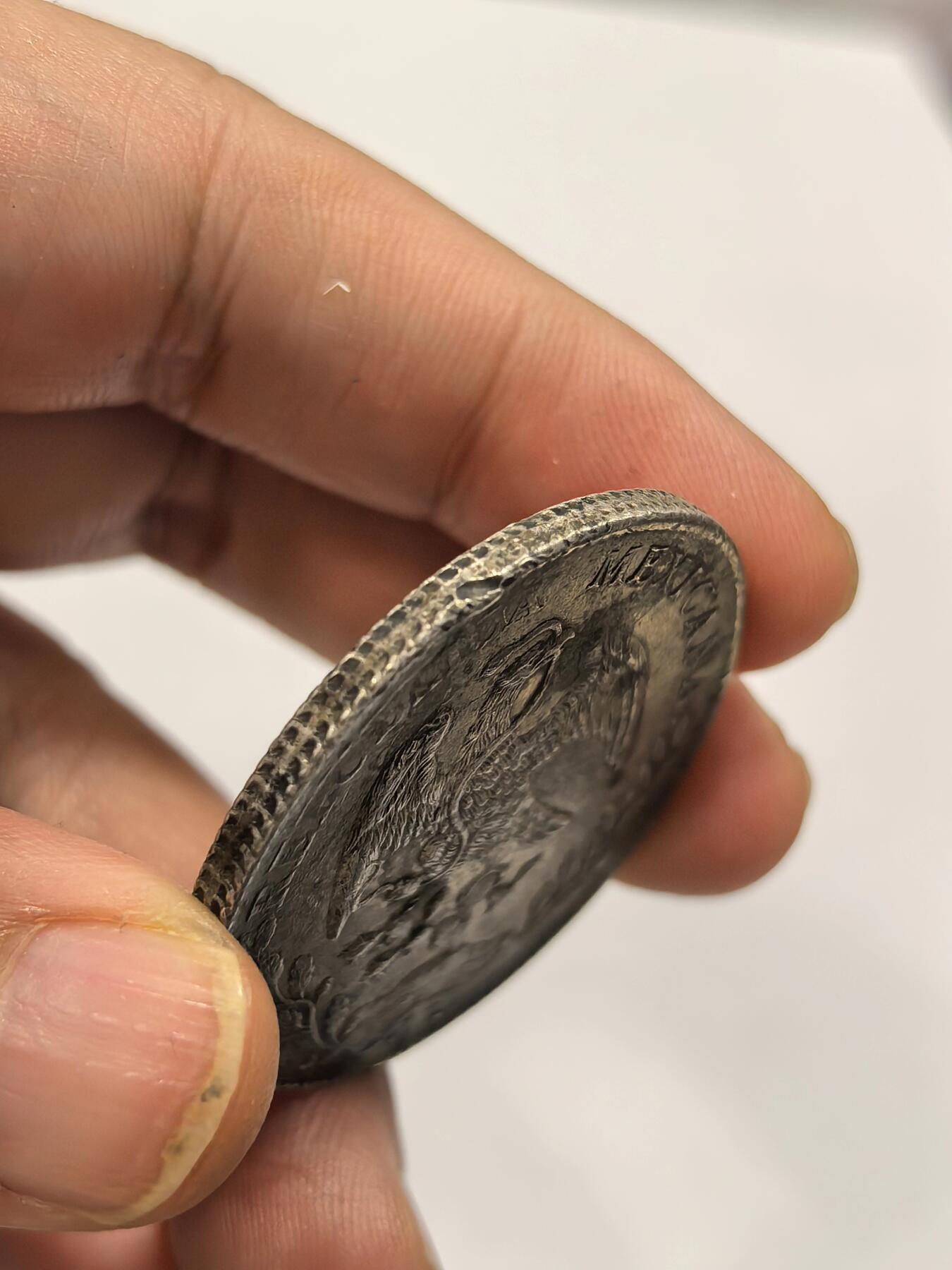 博洋堂世界钱币拍卖第158期（全场包邮） 墨西哥花边鹰洋ZS 1893 FZ 8里亚尔 老油彩包浆