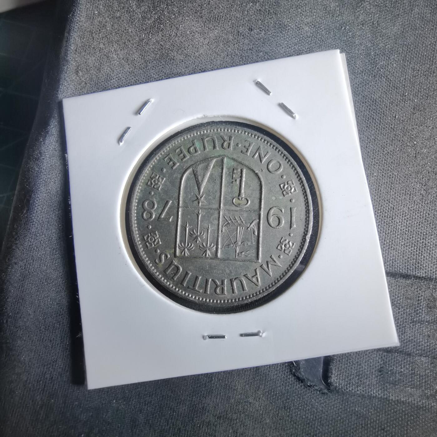 沼泽如烟--第972场 毛里求斯1978年1卢比