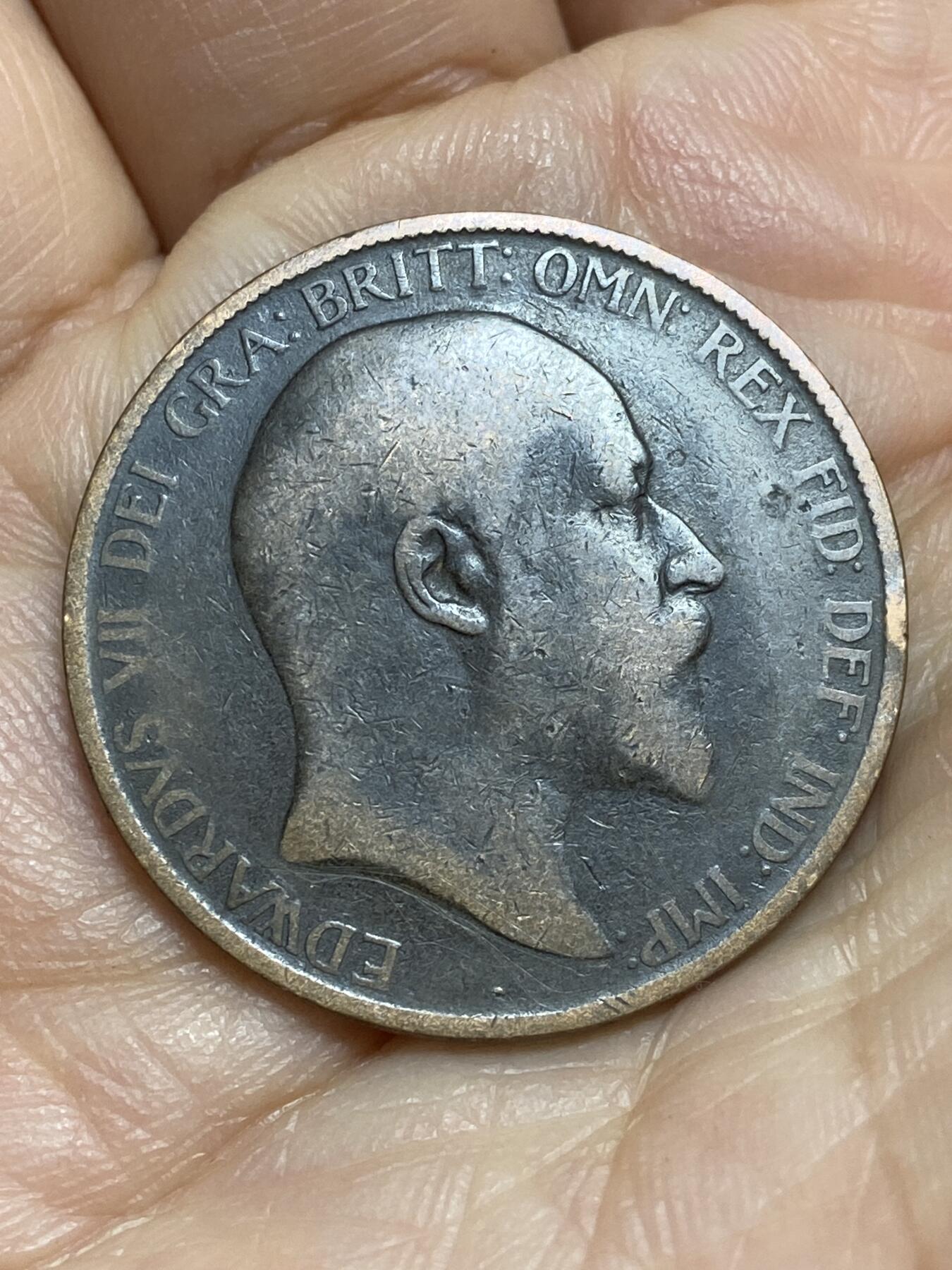 2026年第十四场(总第一百八十三场）外国好品散币场(免佣金) 英国🇬🇧1904年1便士(爱德华七世时期)