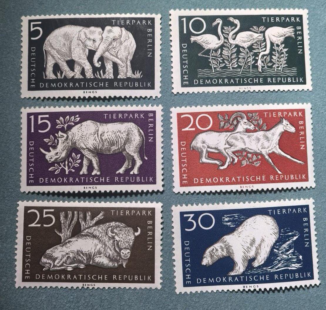 盛世勋华——号角文化勋章邮票专场拍卖第301期 东德邮政1956年发行 6全新票 柏林动物园