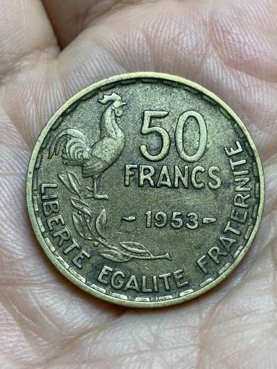 2026年第十四场(总第一百八十三场）外国好品散币场(免佣金) - 法兰西第四共和国1953年50法郎