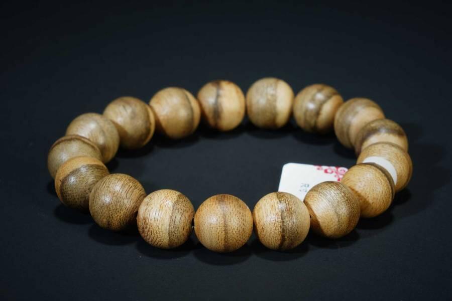 上海都达杂项专场十七（全场包邮） 天然加里曼丹沉香1.2圆珠手串 附鉴定证书87-223