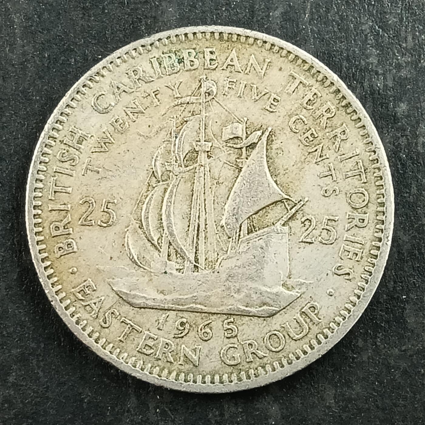 逸泉钱币2026第十五场世界钱币纪念币纸钞A883-1213A 1033 英属东加勒比25分