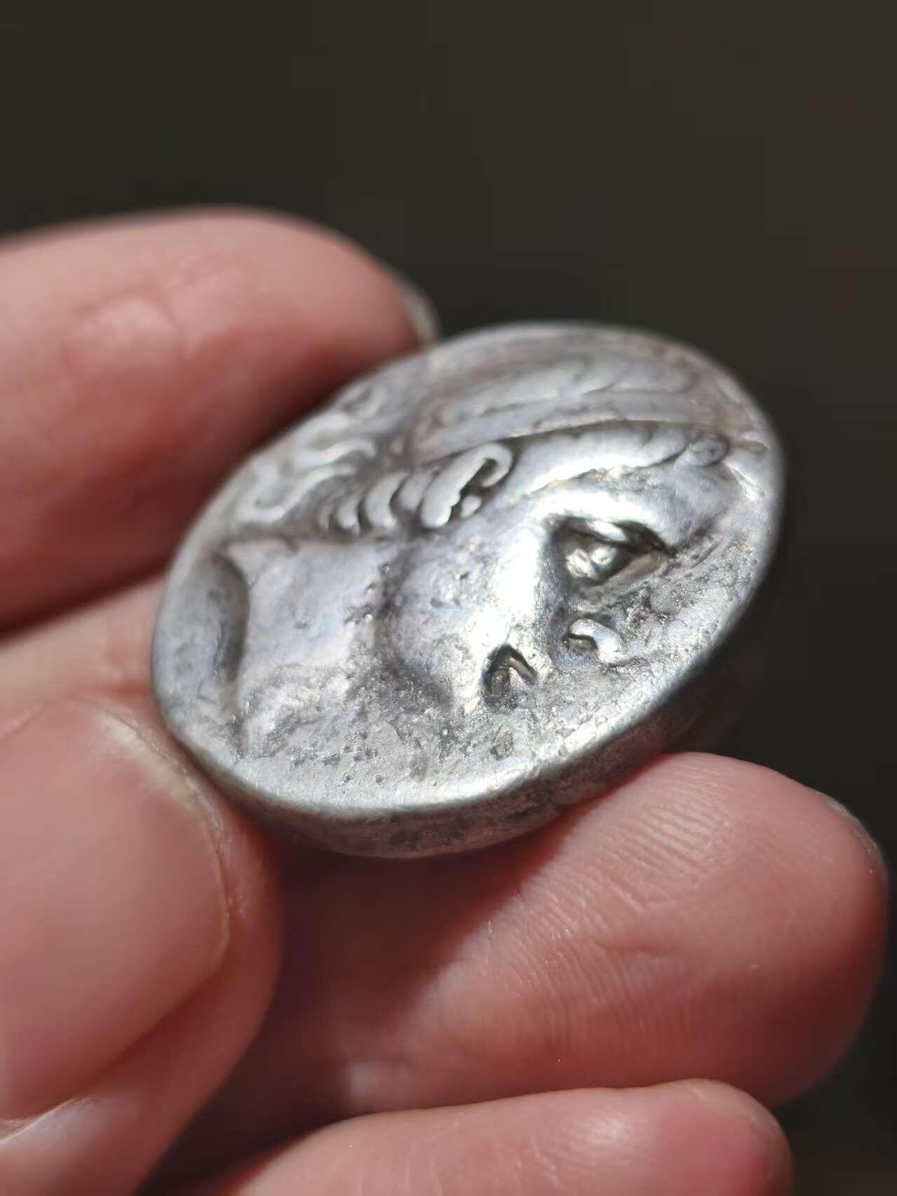 星盘世界钱币一月三十一日古典币专场 稀有精品！高浮雕！塞琉古帝国 塞琉古三世4德拉克马大银币 前 226-223年 美索不达米亚-塞琉西亚造币 稀少热门品种 300-400欧元左右价值