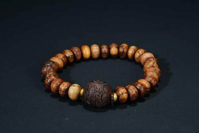 上海都达杂项专场十七（全场包邮） - 天然加里曼丹沉香算盘珠手串 附鉴定证书87-237