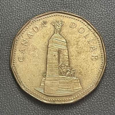 回流0125 - 加拿大1994年1加元11边形“国家战争纪念碑”纪念币